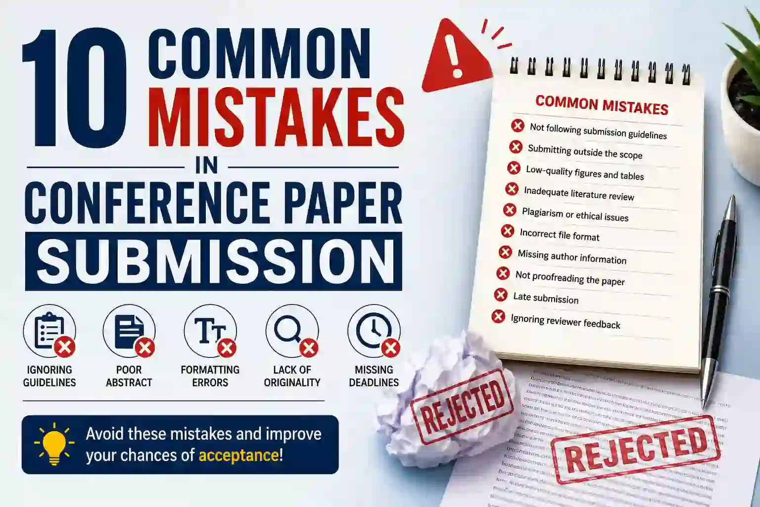 10 Common Mistakes in Conference Paper Submission