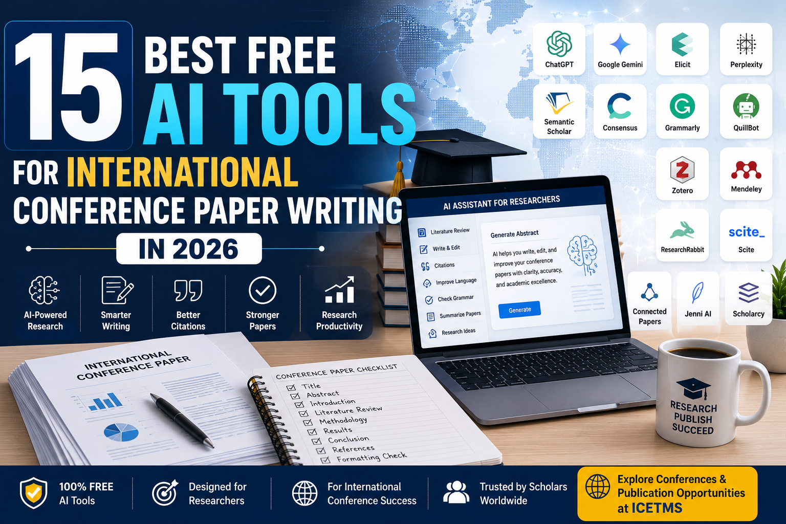 15 Best Free AI Tools for International Conference Paper Writing in 2026