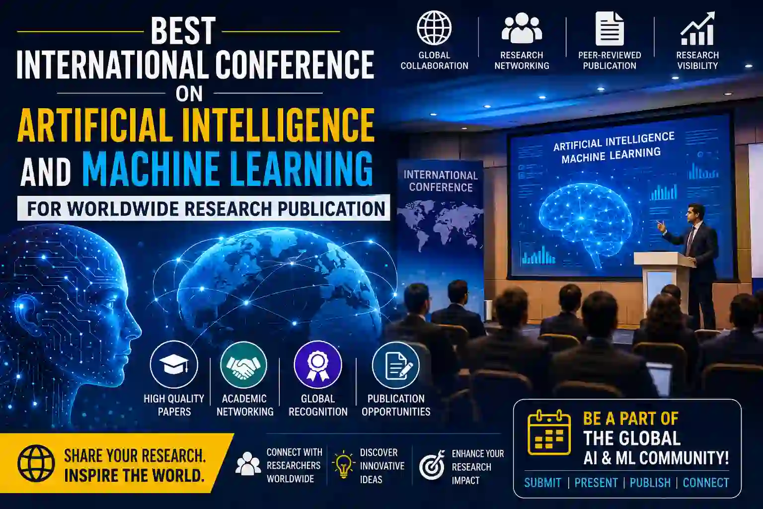 Best International Conference on Artificial Intelligence and Machine Learning for Worldwide Research Publication