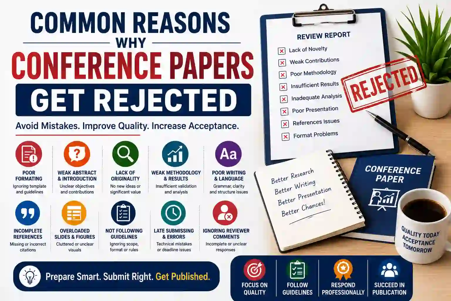 Common reasons for conference paper rejection