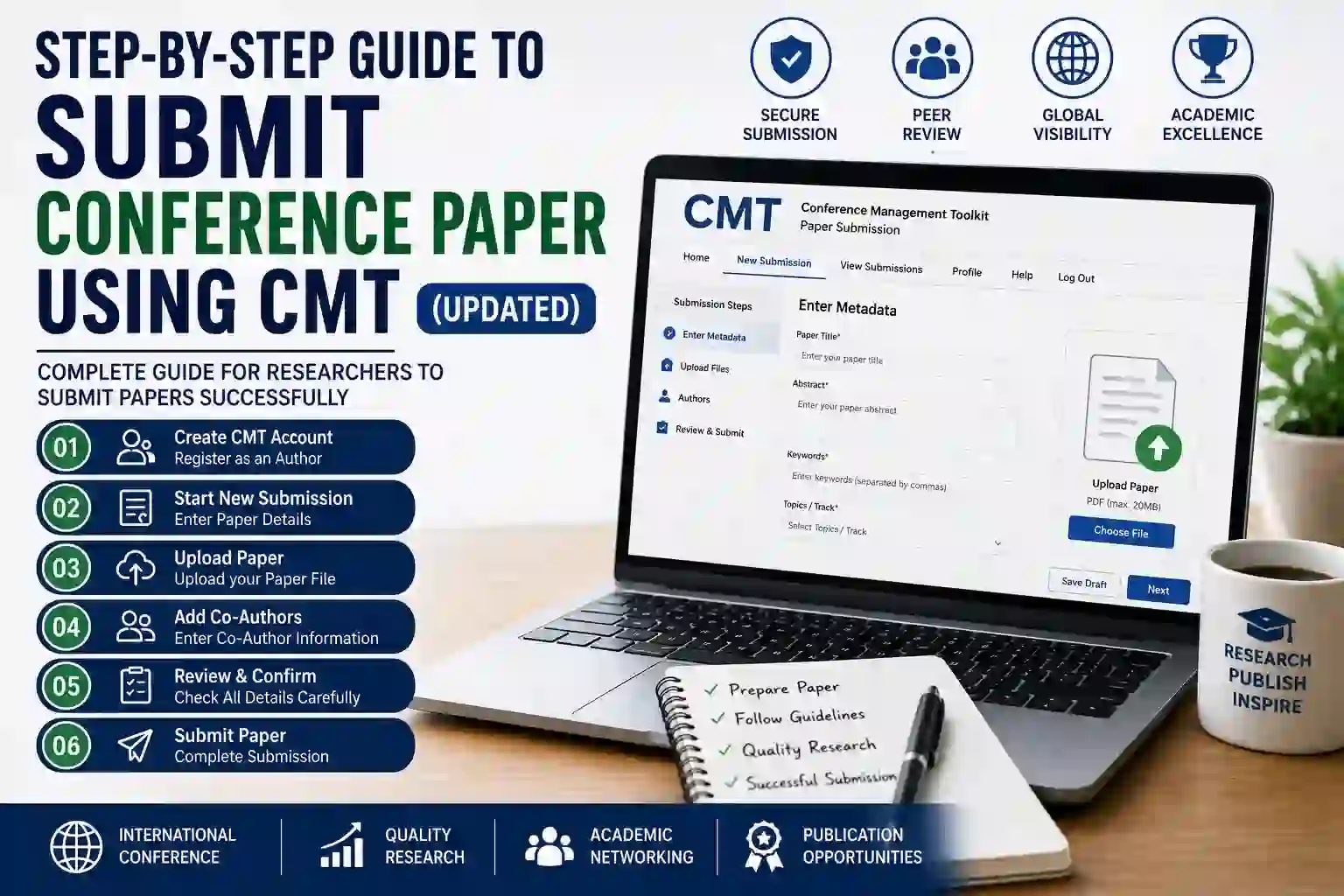 Step-by-Step Guide to Submit Conference Paper Using CMT